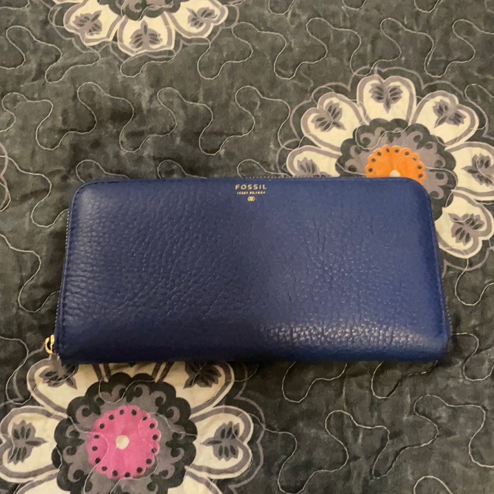 Blue Fossil Wallet